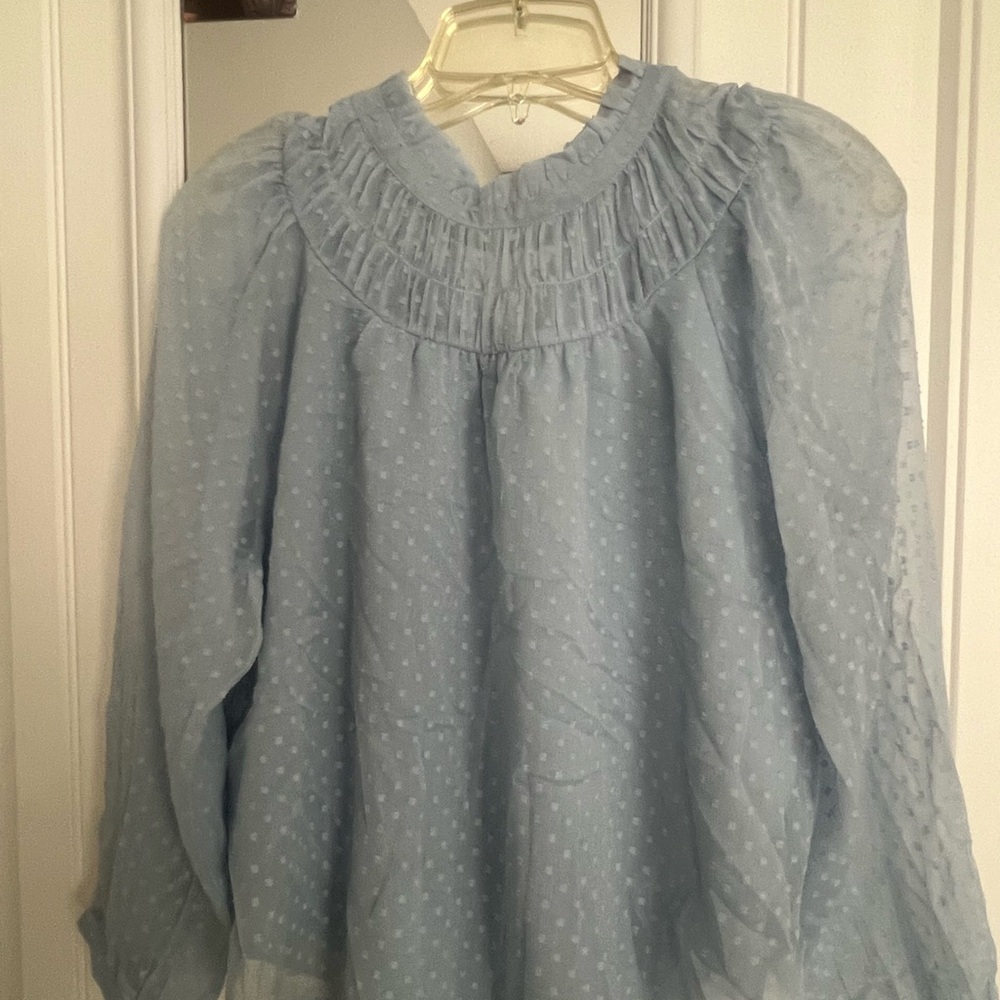Elegant Blue Women's Top